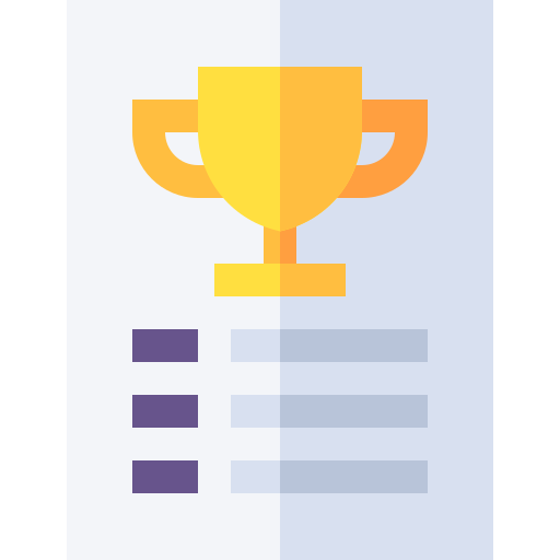 Trophy Basic Straight Flat icon