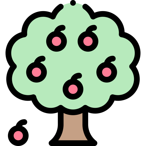 Árvore frutífera Detailed Rounded Lineal color Ícone