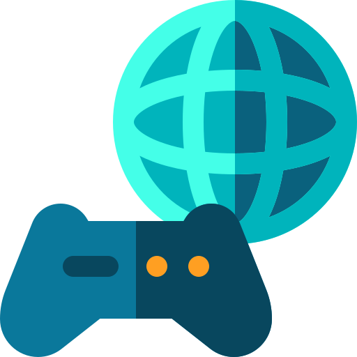 Online game Basic Rounded Flat icon