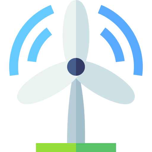 windkraftanlage Basic Straight Flat icon