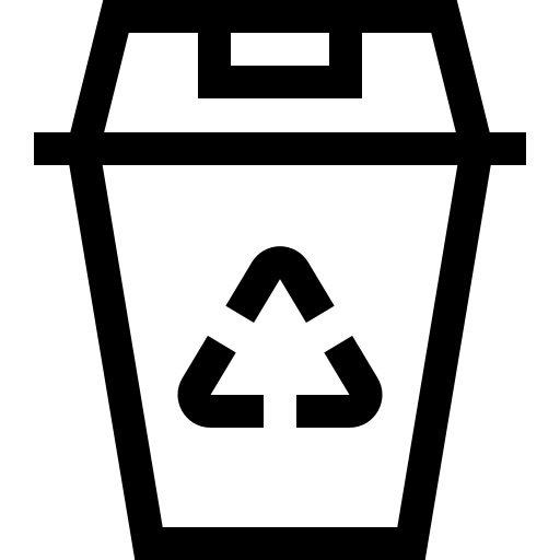 corbeille Basic Straight Lineal Icône