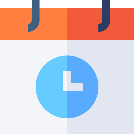 시간표 Basic Straight Flat icon