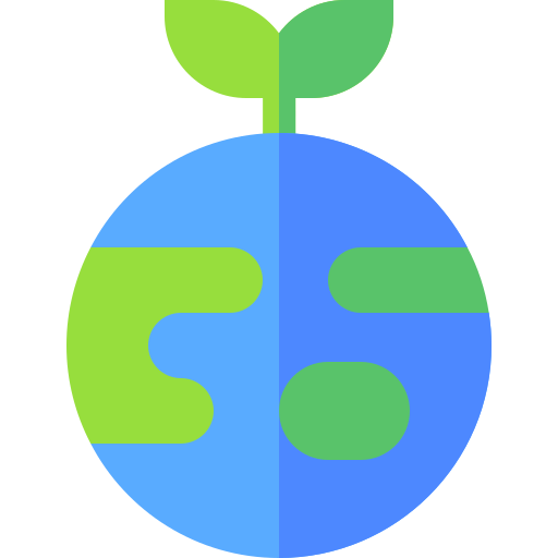 Green earth Basic Straight Flat icon