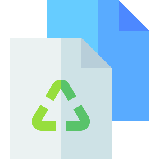リサイクル可能 Basic Straight Flat icon