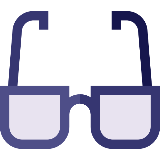 okulary Basic Straight Flat ikona