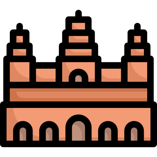 angkor wat Generic Outline Color icon