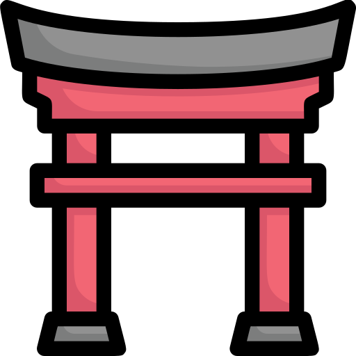 santuario de itsukushima Generic Outline Color icono