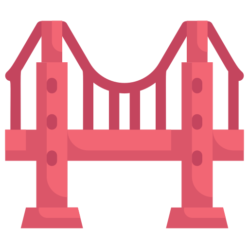 Golden gate bridge Generic Flat icon