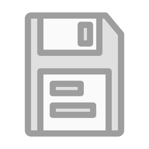 Diskette Generic Grey icon