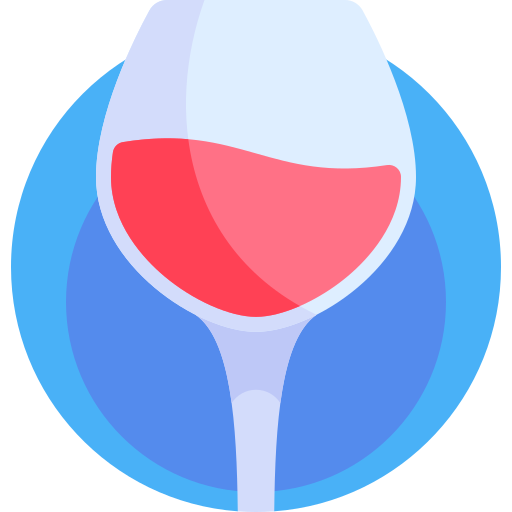 wijnglas Detailed Flat Circular Flat icoon