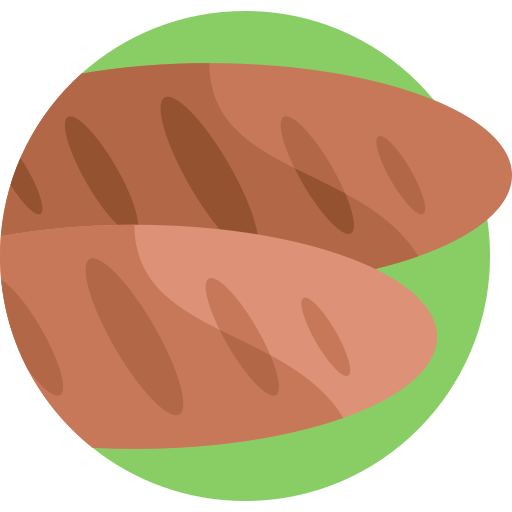pão Detailed Flat Circular Flat Ícone