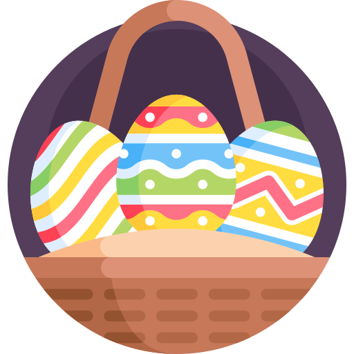 Easter eggs Detailed Flat Circular Flat icon