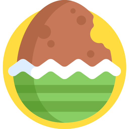 czekoladowe jajko Detailed Flat Circular Flat ikona