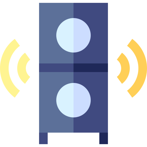 スピーカー Basic Straight Flat icon