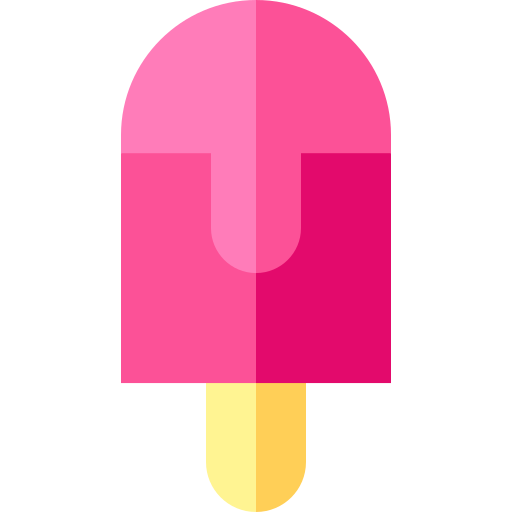 Ice cream stick Basic Straight Flat icon