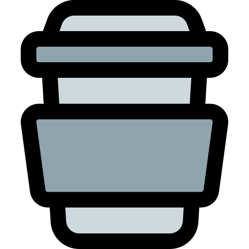 taza de café Pixel Perfect Lineal Color icono
