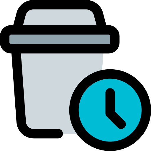 hora de cafe Pixel Perfect Lineal Color icono