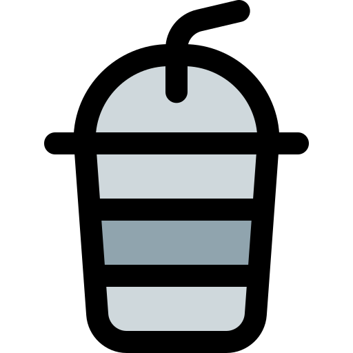 bebida fría Pixel Perfect Lineal Color icono