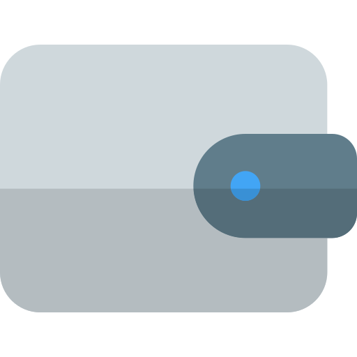 財布 Pixel Perfect Flat icon