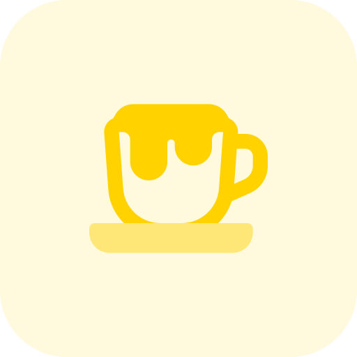kaffee latte Pixel Perfect Tritone icon