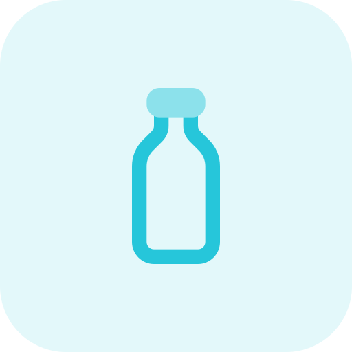 Milk bottle Pixel Perfect Tritone icon
