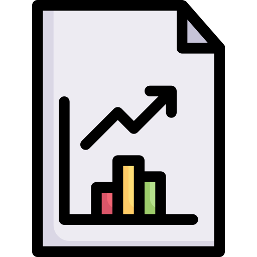 데이터 보고서 Generic Outline Color icon