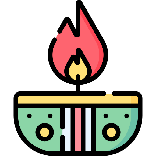 lámpara diwali Special Lineal color icono