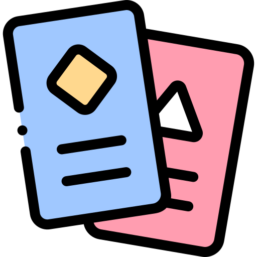 Card game Detailed Rounded Lineal color icon