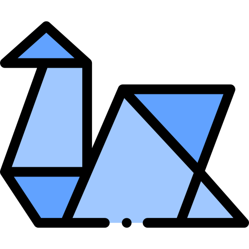 Origami Detailed Rounded Lineal color icon