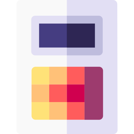 taschenrechner Basic Rounded Flat icon