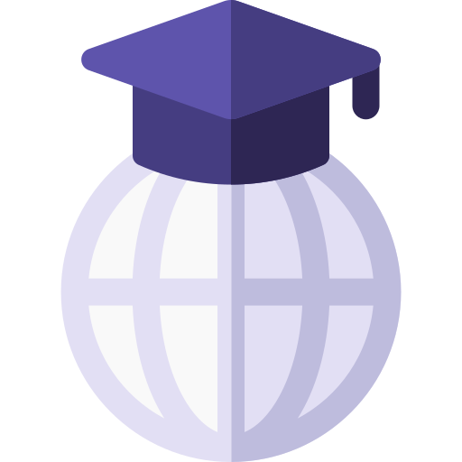 educación global Basic Rounded Flat icono