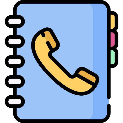 telefoonboek Special Lineal color icoon