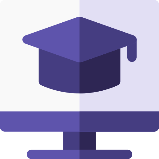 educación en línea Basic Rounded Flat icono