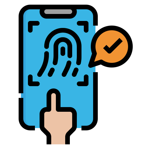 Finger scan Generic Outline Color icon