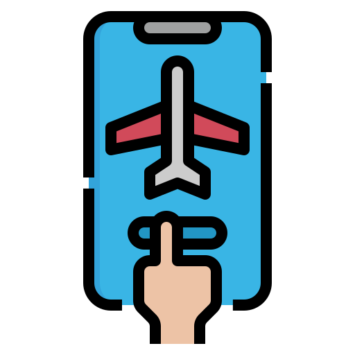 비행 모드 Generic Outline Color icon