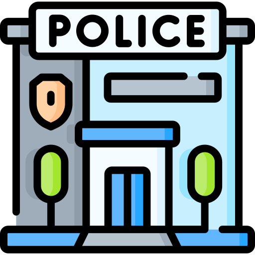 경찰서 Special Lineal color icon