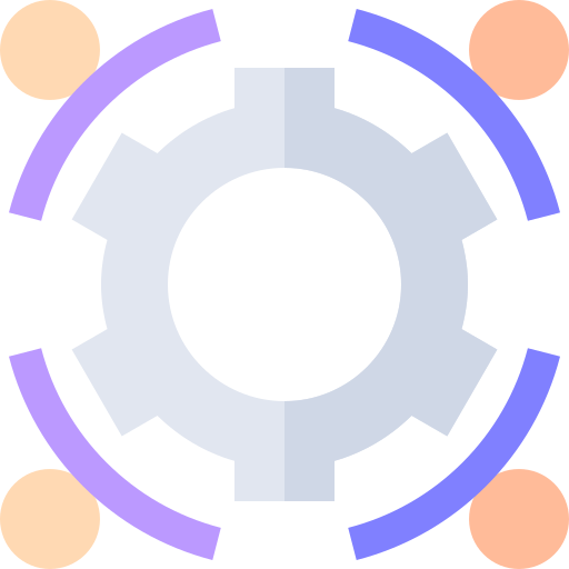proceso Basic Straight Flat icono