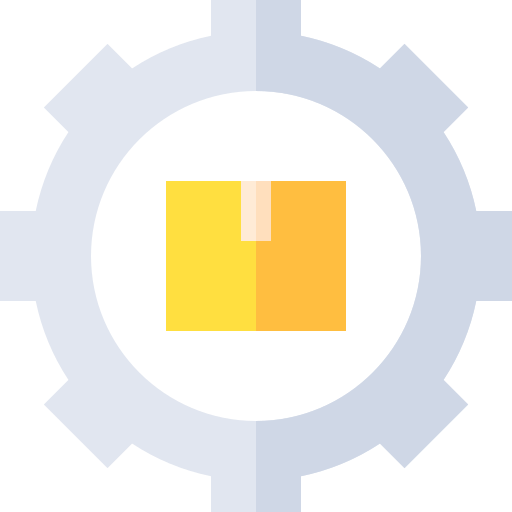 Supply chain management Basic Straight Flat icon