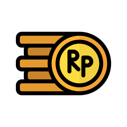 Rupiah Generic Outline Color icon