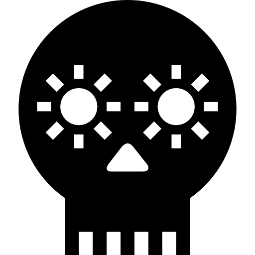 rzemieślnicza czaszka z meksyku  ikona