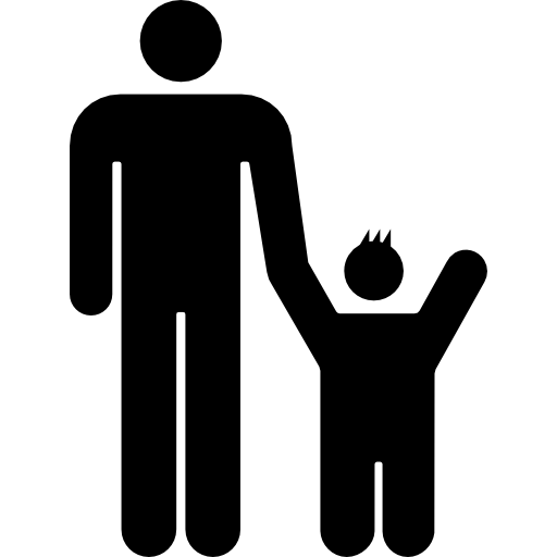 padre con figlio  icona