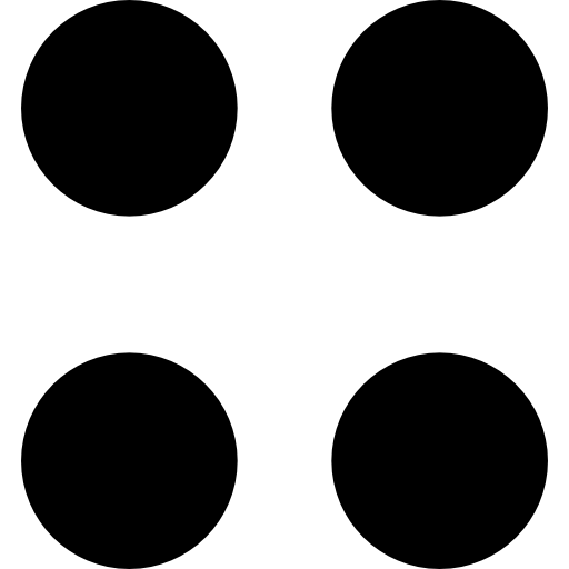 Proportion mathematical sign of four points  icon