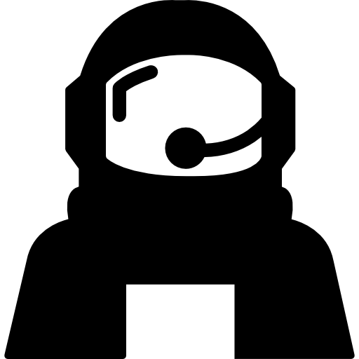 protección de casco de astronauta para el espacio exterior  icono
