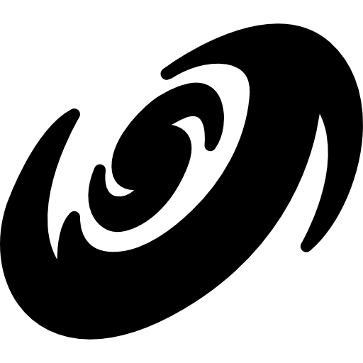 Galaxy spiral shape  icon