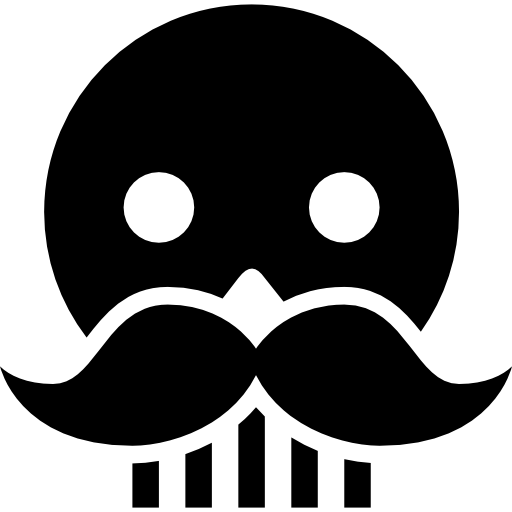 멕시코 축하의 콧수염과 해골  icon