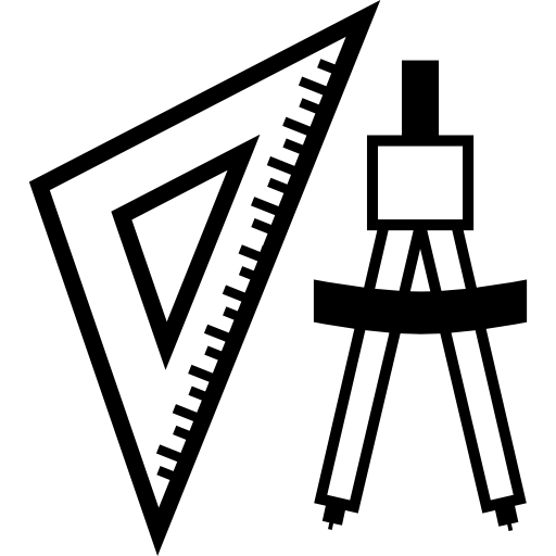 kompass und lineal  icon