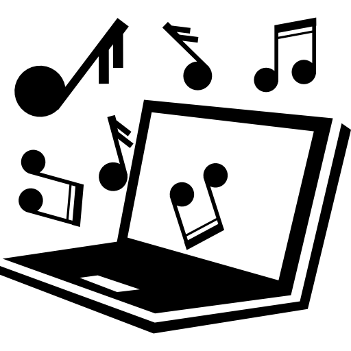 muziekonderwijs op de computer  icoon