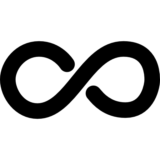 Infinite mathematical symbol  icon