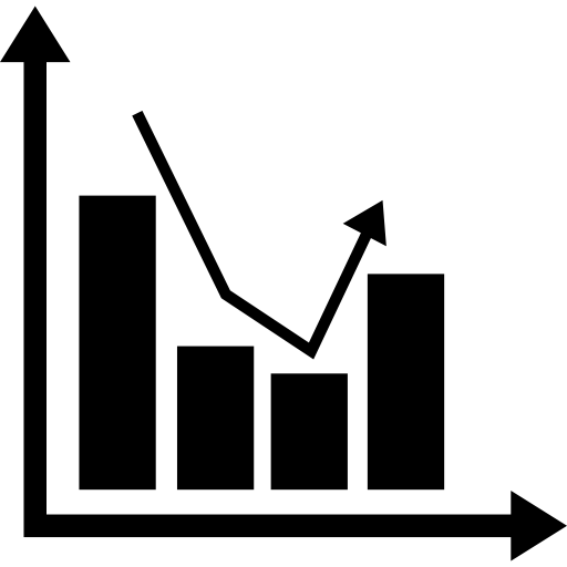 gráfico de educación  icono