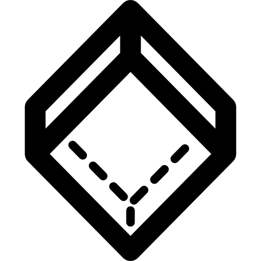 큐브 기하학적 모양  icon